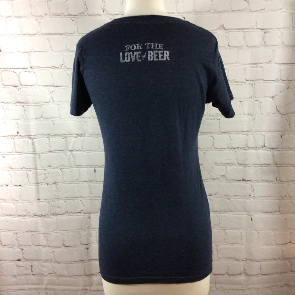 Samuel Adams Beer Blue Short Sleeve Crewneck Shirt - Size Small - Picture 5 of 7